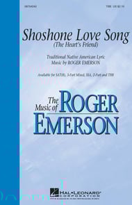 cover Shoshone Love Song SATB choral sheet music cover